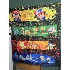 Multi character Pokémon Printed Shower Curtain 72"x72" and Bathroom Set